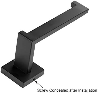 Toprema Toilet Paper Holder Stainless Steel Matte Black