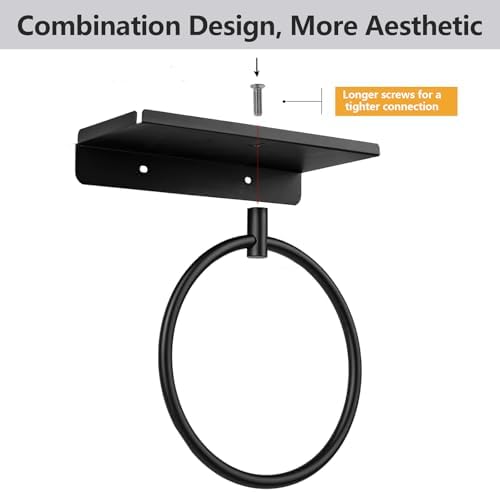 FKmindyq Bath Towel Ring with Shelf
