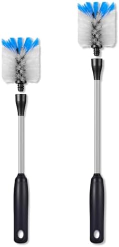 MOSOLAN 2 Pack Stainless Steel Bottle Brush