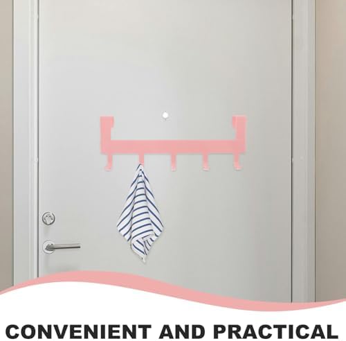 Mobestech Pink Robe Hook No Drill Easy Install 1