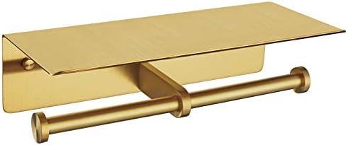 APLusee Double Toilet Paper Holder with Phone Shelf 1