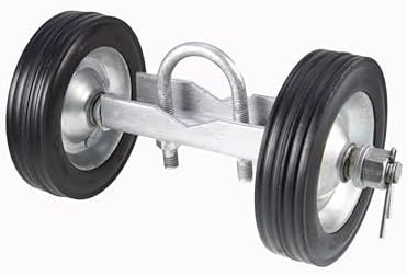 Plutreas 6-Inch Gate Wheel - Dual-Purpose Chain Link Fence Carrier