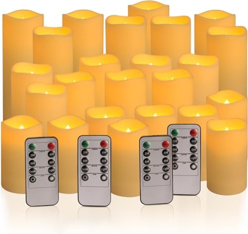 24-Pack LED Flameless Candles with Remote Control