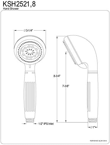 Ideal for Relaxation Style Kingston Brass KSH2528 5-Function Massage Hand Shower