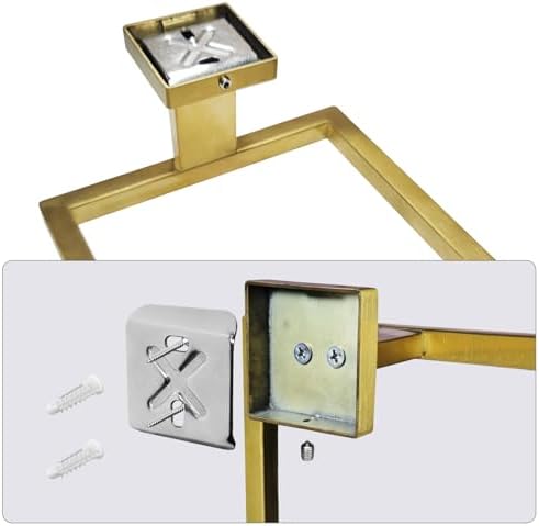 IJDD Brushed Gold Hand Towel Holder Wall Mount