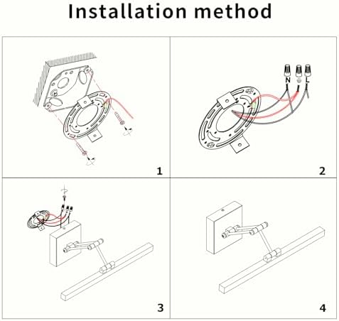 Pasoar Hard-Wired Dimmable LED Picture Light with Brass Body 157 Inch