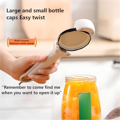 Multi-Function Retractable Bottle Can Opener Black