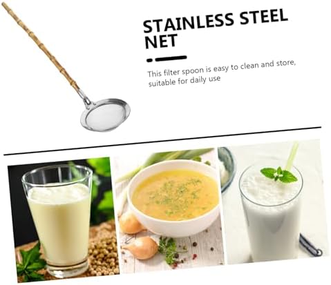 DECHOUS 304 Stainless Steel Skimmer Spoon with Handle