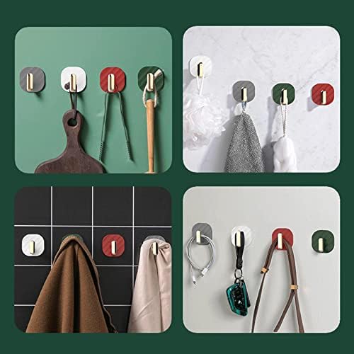 Lazyfun Wall Hanging Hooks 4pcs Set Waterproof Towel Holder