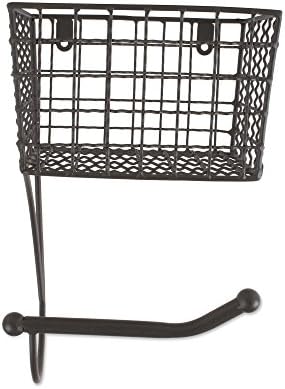 DII Rustic Farmhouse Toilet Paper Holder Gray
