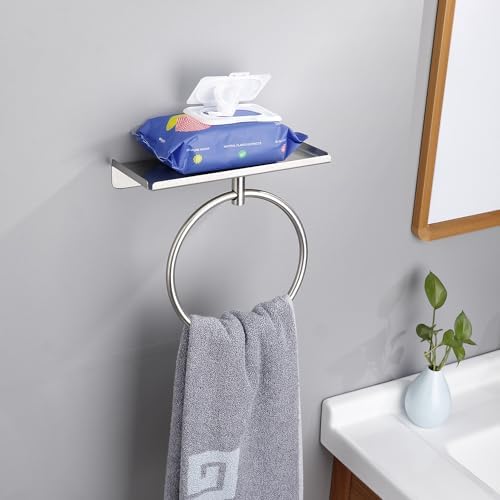 FKmindyq Bath Towel Ring with Shelf