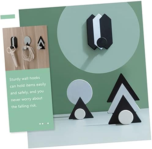 Amosfun 4-Pack Adhesive Wall Hooks for Towels Kitchen Bathroom and Entryway