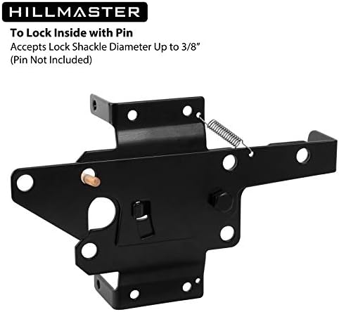 Sturdy Stainless Steel Gate Latch with Black Finish