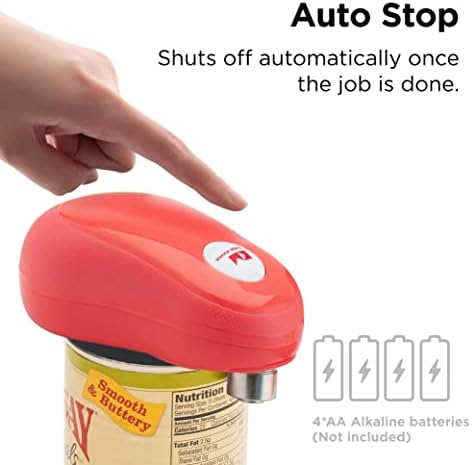 Kitchen Mama One Touch Electric Can Opener - Red 1