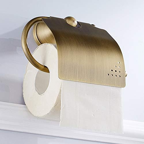 ViaGasaFamido Brass Toilet Paper Holder with Lid 1