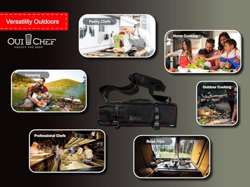 OuiChef Chef Knife Bag for 10 Blades More