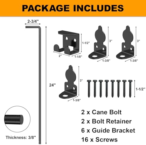 24 Cane Bolt Drop Rod for Gate - Durable and Reliable