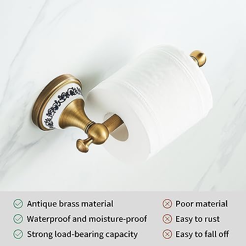 Toilet Paper Holder with Porcelain Design