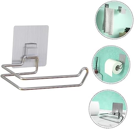 Alipis Aesthetic Stainless Steel Roll Paper Holder for Home Office and Bathroom