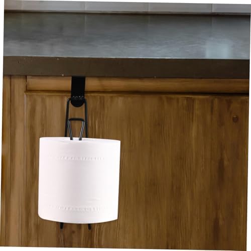 Sturdy Black Wall-Mounted Toiletpaper Holder For Modern Bathrooms