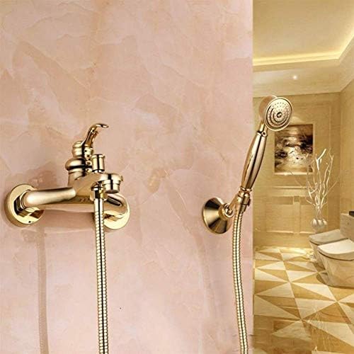 Double-Handled Wall-Mounted Shower Head Kit