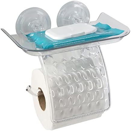 Bath Bliss Suction Cup Toilet Paper Holder