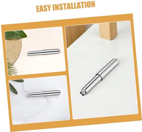 Jojofuny 4PCS Toilet Paper Roller Replacement Chrome Spring Rod