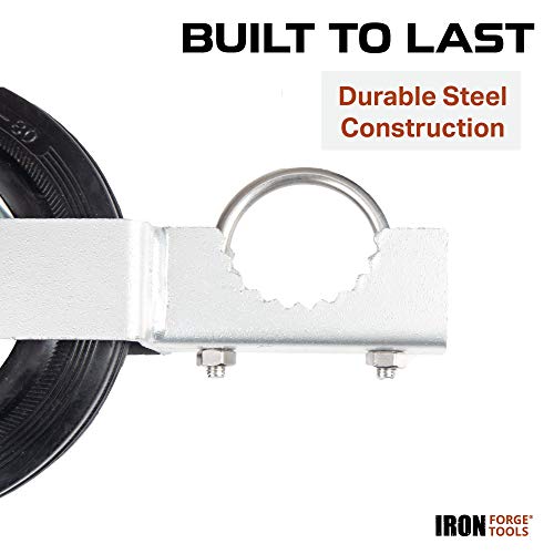 Durable 6-Inch Steel Fence Gate Wheel
