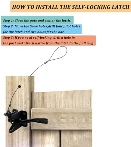 Heavy Duty Fence Gate Kit - Anti Sag Rust-Proof