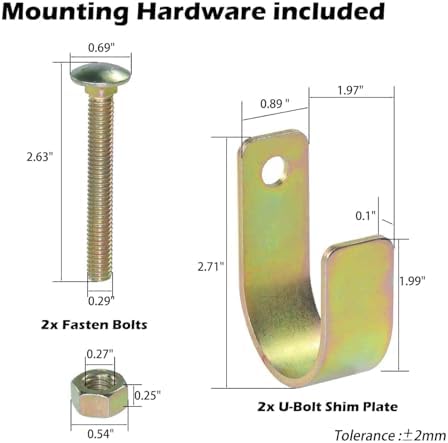 VIRTIONZ Two Way Gate Latch Blue Perfect for Farms Pastures and Ranches