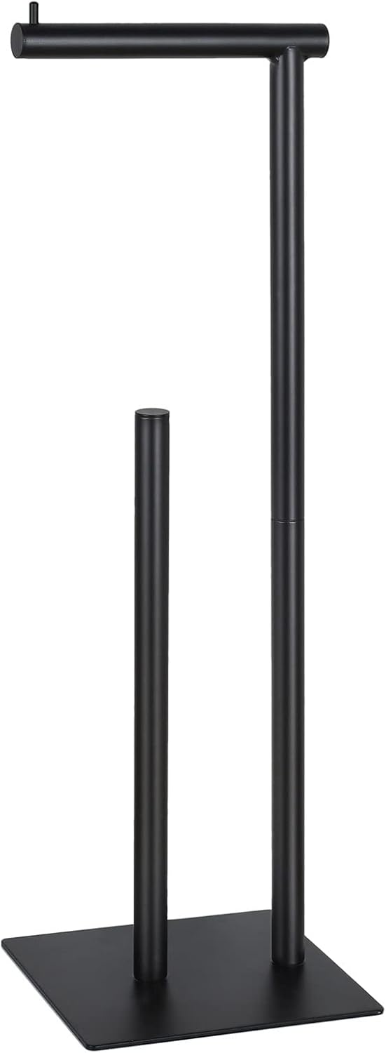 Sunexinlo Toilet Paper Holder Stand Set of 2 Black