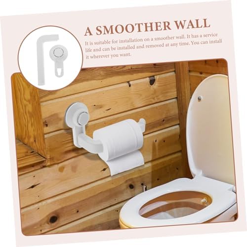 Lurrose Suction Toilet Paper Holder for Bathroom Kitchen and Living Room