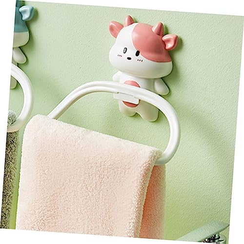 UTHCLO Cartoon Towel Rack Wall-Mounted Holder for Bathroom Kitchen