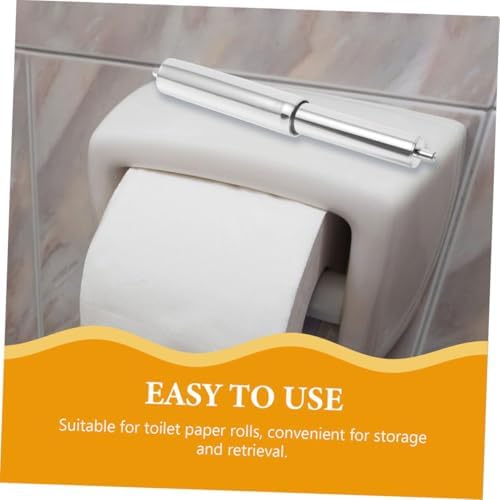 4pcs Chrome Toilet Paper Holder Replacement Rods