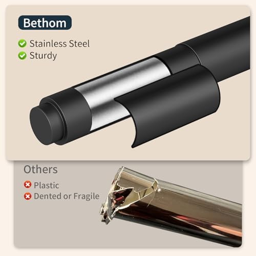 Bethom Toilet Paper Holder Wall Mount Mat black