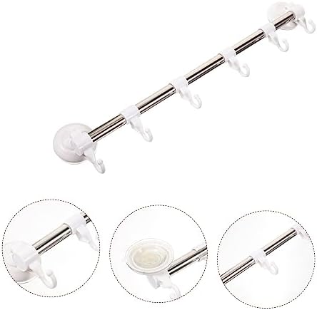 Adjustable Suction Cup Towel Bar No Drill for Bathroom and Kitchen
