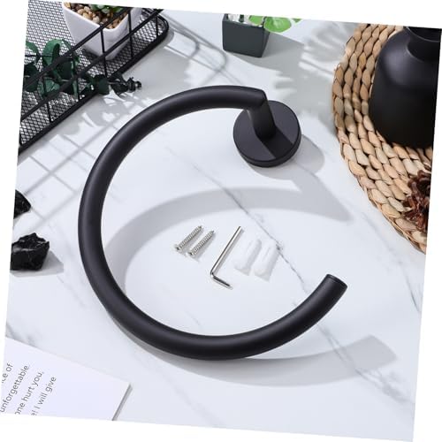 HOLIDYOYO Wall Mount Towel Ring Stainless Steel