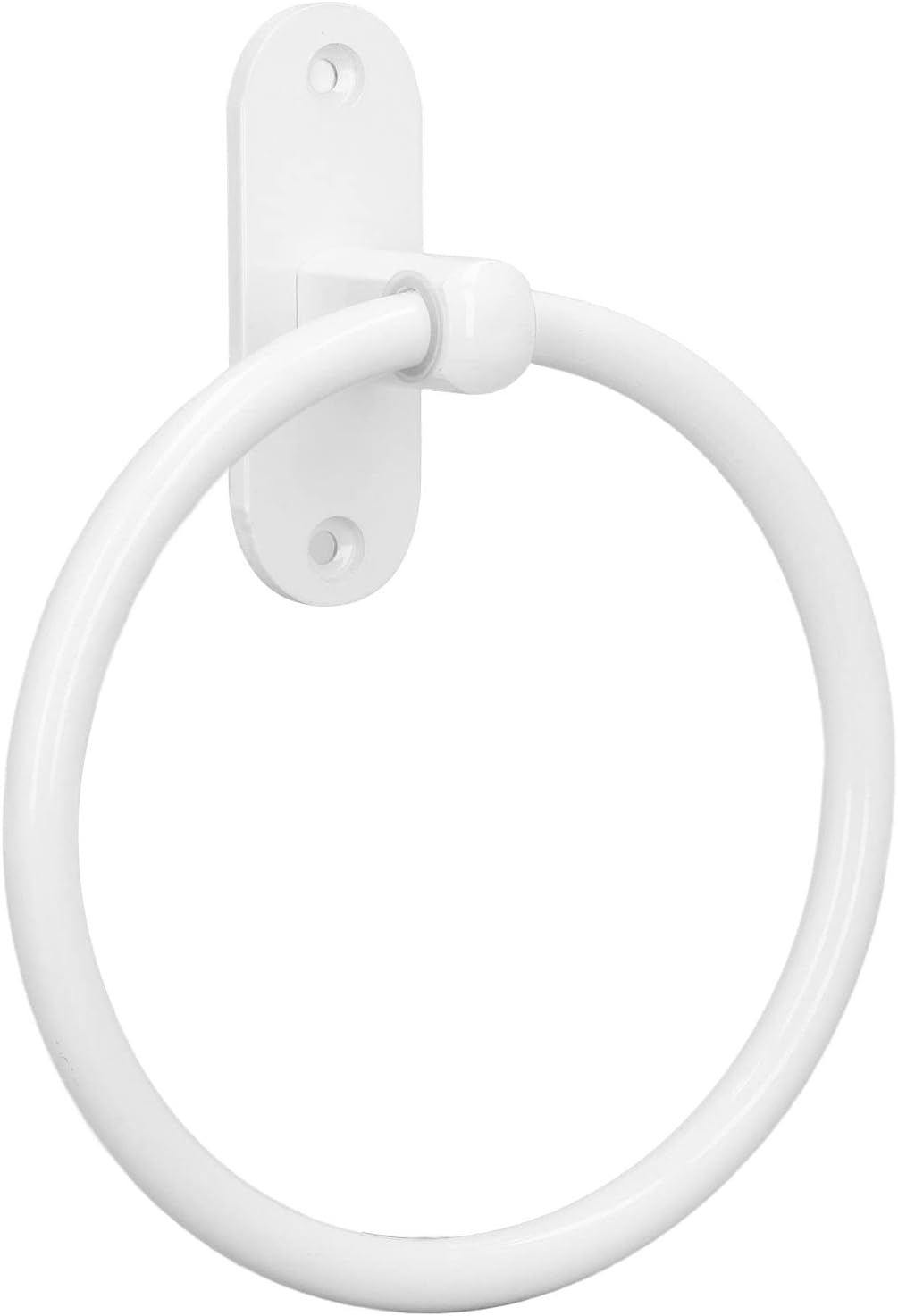 EVTSCAN 64 Inch White Bath Towel Ring Wall Mount Aluminum Alloy
