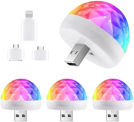 Orlabno USB Mini Disco Ball Light - Festive Party Decor 1