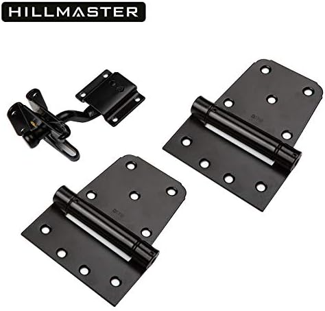 HILLMASTERHeavy Duty Gate Latch Kit w 2x35 Spring Hinges
