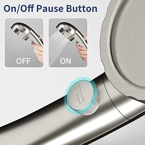 HANLIAN High-Pressure Shower Head with Pause Function for Easy Efficient Use