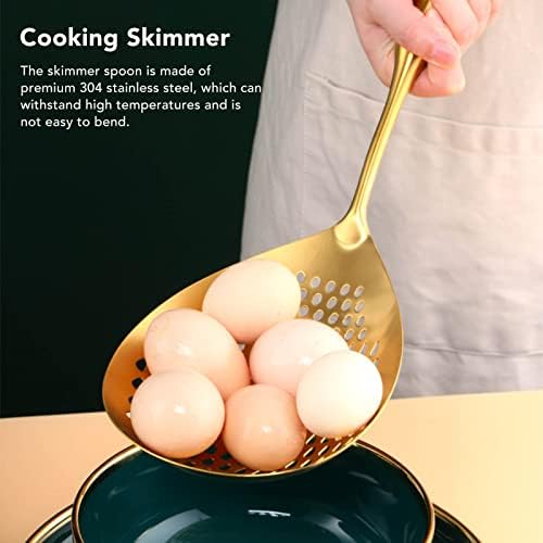 Fdit 304 Stainless Steel Skimmer Ladle with Long Handle