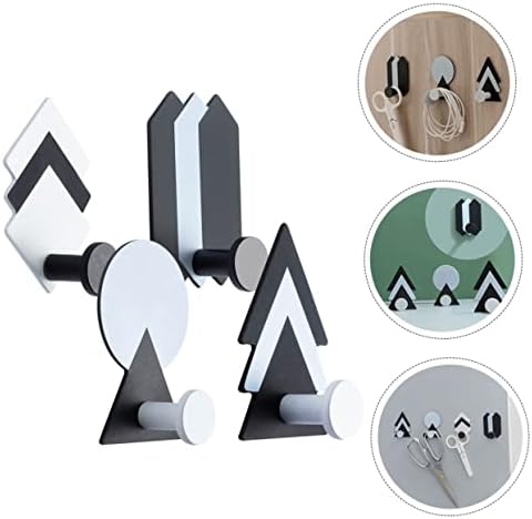 Amosfun 4-Pack Adhesive Wall Hooks for Towels Kitchen Bathroom and Entryway