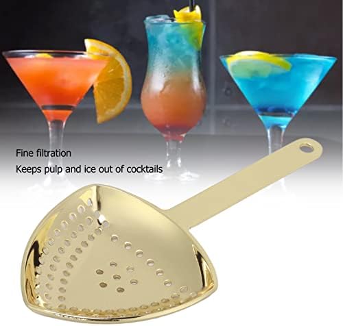 OUKENS Julep Strainer - Triangular Cocktail Strainer for Home Commercial Bars