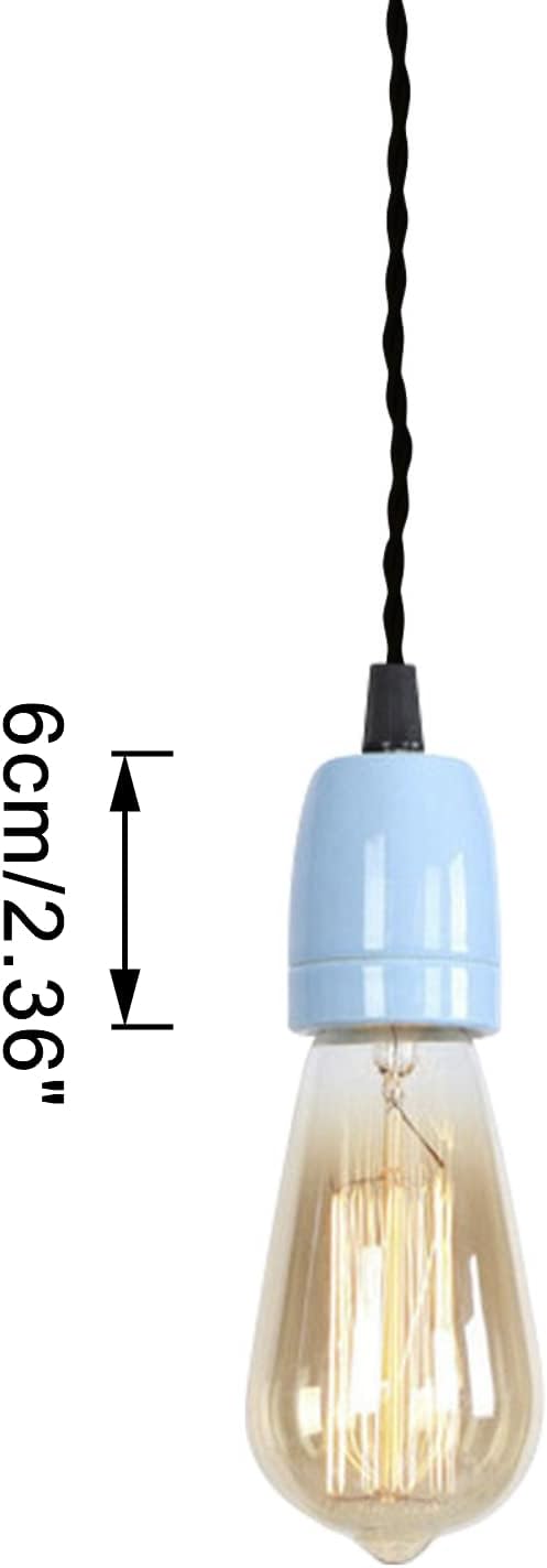 KAYYELAMP Blue Ceramic E26 Track Lighting Pendant