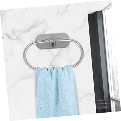 CRILSTYLEO Oval Towel Holder Rustproof Modern Bathroom Hook