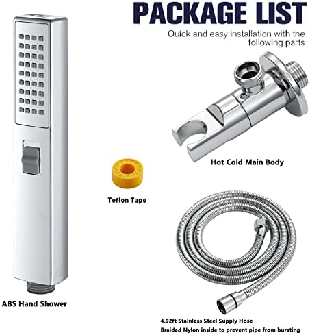 Handheld Shower 2 OutletChromed ABS Shower Head