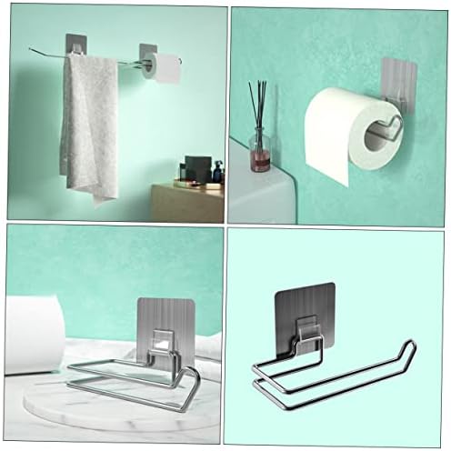 Alipis Aesthetic Stainless Steel Roll Paper Holder for Home Office and Bathroom