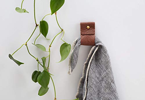 KEYAIIRA Small Wide Leather Wall Hook