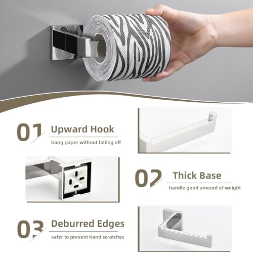 Suyar 4-Piece Chrome Bathroom Hardware Set